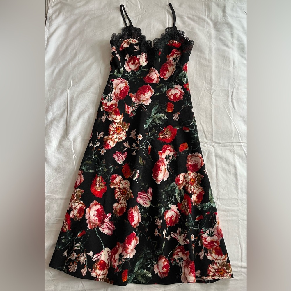 NWT Anthropology Foxiedox Floral Lace Dress Size XS - Picture 5 of 10